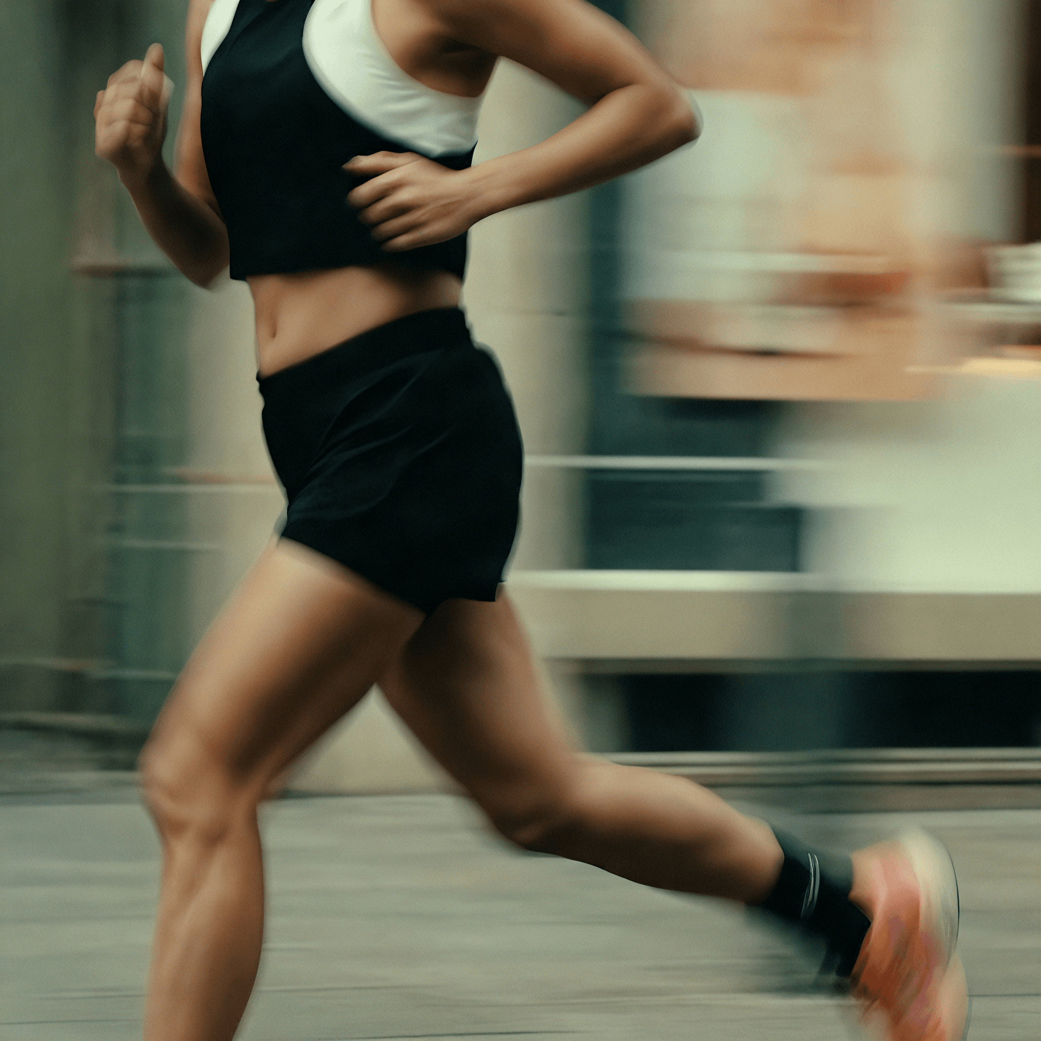 A person jogging