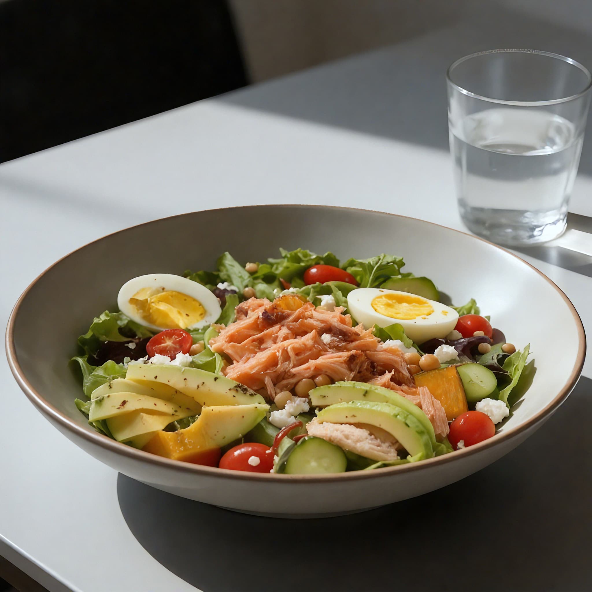 A bowl of healthy food